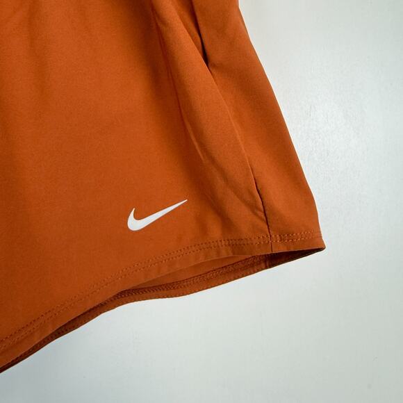 NWT Nike One Training Mid-Rise Lined Shorts Orange $38 - L - Picture 2 of 7